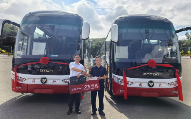 探寻海丝之美 福田欧辉BJ6122系列高端旅游客车批量交付