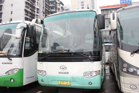 重庆渝运集团运营的海格客车 
