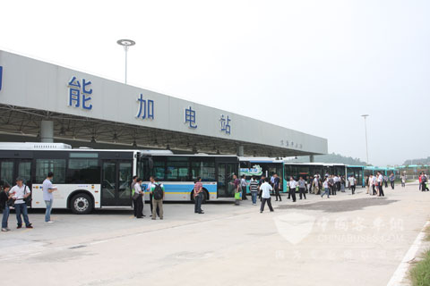   2013中国首届公共汽车节能大赛现场