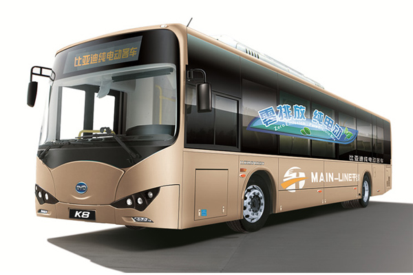比亚迪BYD6100LGEV10公交车（纯电动17-39座）